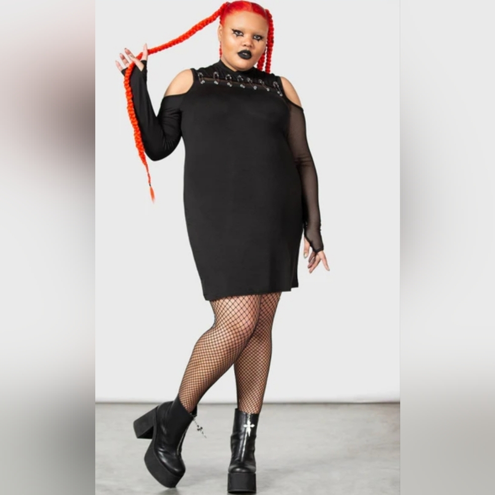 Killstar 'Zazzel' Long Sleeve Bodycon Dress